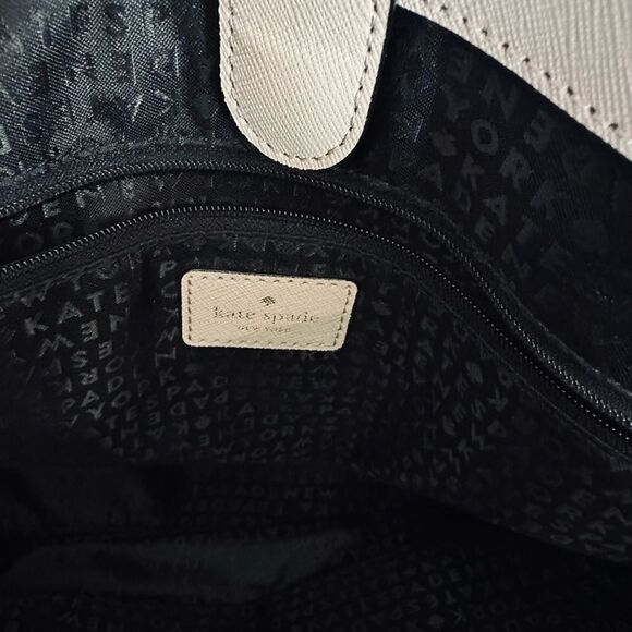 Kate Spade Black Pastel Color Block Leather Tote Shoulder Bag Purse - Picture 9 of 14